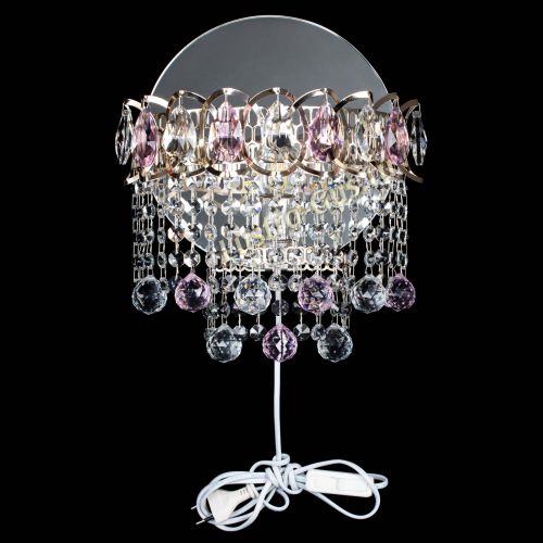 Бра Астра Капель шар 30 Розовая в Подольске Гусь Хрустальный