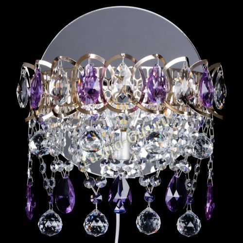 Бра Астра Паутинка фиолетовая в Подольске Гусь Хрустальный