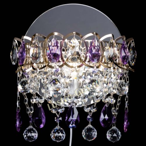 Бра Астра Паутинка фиолетовая в Подольске Гусь Хрустальный