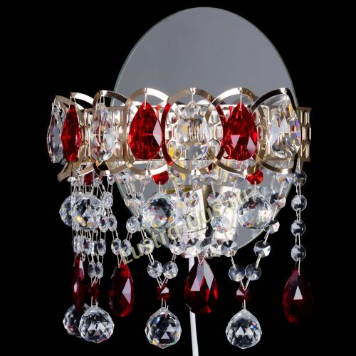 Бра Астра Паутинка красная в Подольске Гусь Хрустальный