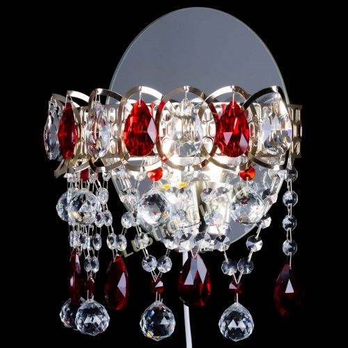 Бра Астра Паутинка красная в Подольске Гусь Хрустальный