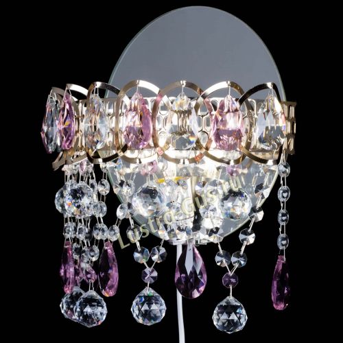 Бра Астра Паутинка розовая в Подольске Гусь Хрустальный