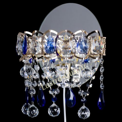 Бра Астра Паутинка синяя в Подольске Гусь Хрустальный