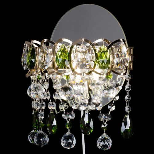 Бра Астра Паутинка зеленая в Подольске Гусь Хрустальный