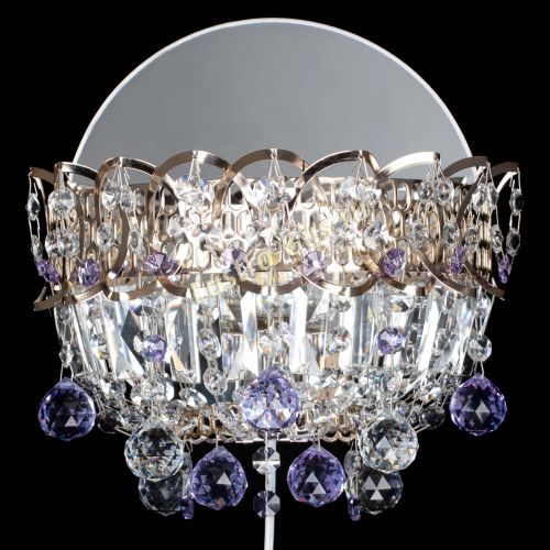 Бра Астра пластинка шар Фиолетовая в Подольске Гусь Хрустальный