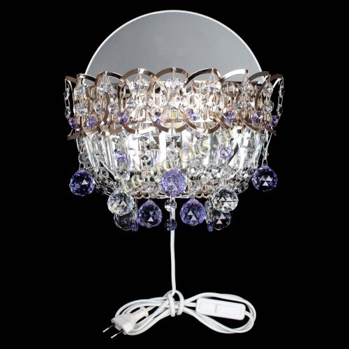 Бра Астра пластинка шар Фиолетовая в Подольске Гусь Хрустальный