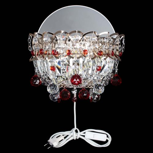 Бра Астра пластинка шар Красная в Подольске Гусь Хрустальный