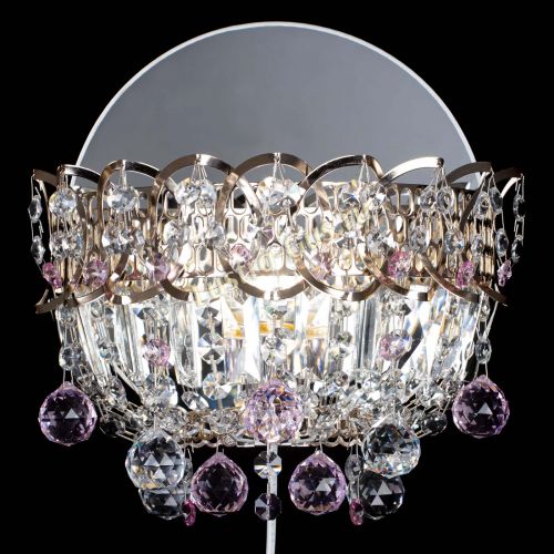 Бра Астра пластинка шар Розовая в Подольске Гусь Хрустальный