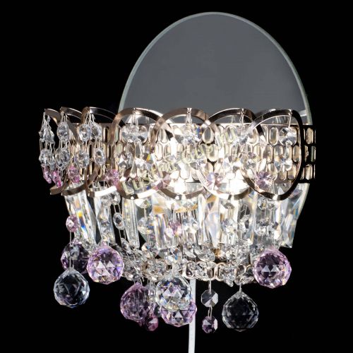 Бра Астра пластинка шар Розовая в Подольске Гусь Хрустальный