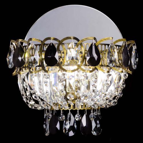 Бра Астра Черная под бронзу в Подольске Гусь Хрустальный