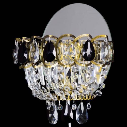 Бра Астра Черная под бронзу в Подольске Гусь Хрустальный