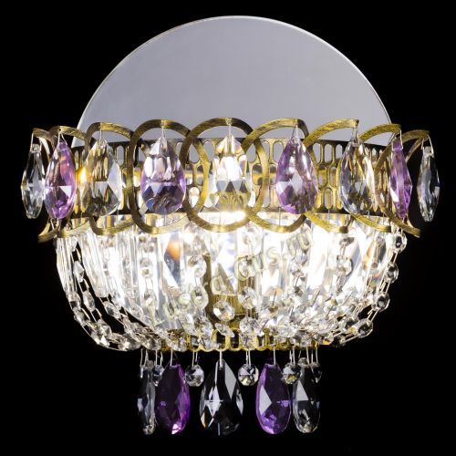 Бра Астра Фиолетовая под бронзу в Подольске Гусь Хрустальный