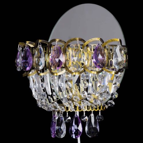 Бра Астра Фиолетовая под бронзу в Подольске Гусь Хрустальный