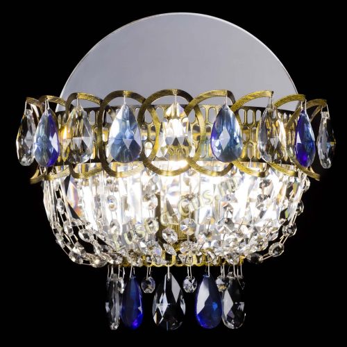 Бра Астра Синяя под бронзу в Подольске Гусь Хрустальный