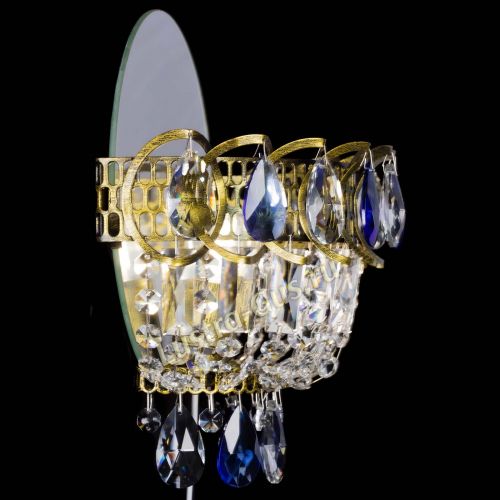 Бра Астра Синяя под бронзу в Подольске Гусь Хрустальный