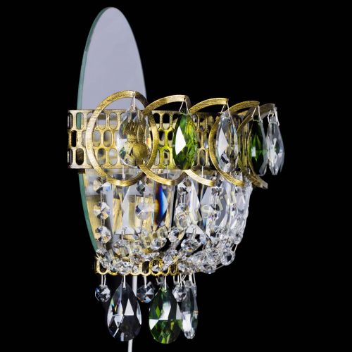 Бра Астра Зеленая под бронзу в Подольске Гусь Хрустальный