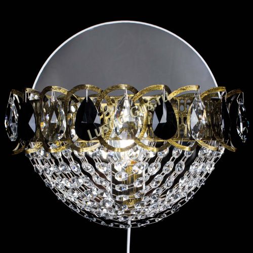 Бра Астра Сетка под бронзу Черная в Подольске Гусь Хрустальный