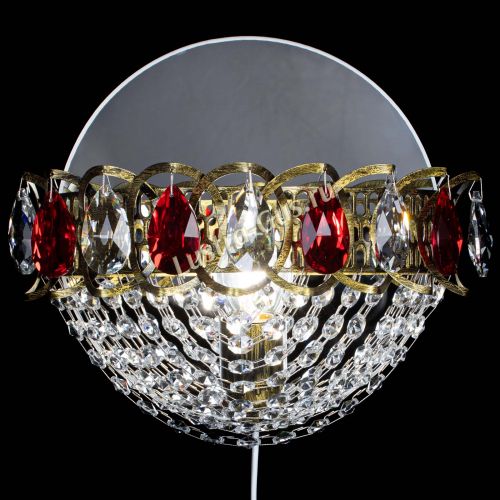 Бра Астра Сетка под бронзу Красная в Подольске Гусь Хрустальный