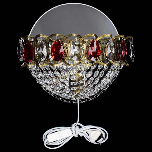 Бра Астра Сетка под бронзу Красная в Подольске Гусь Хрустальный