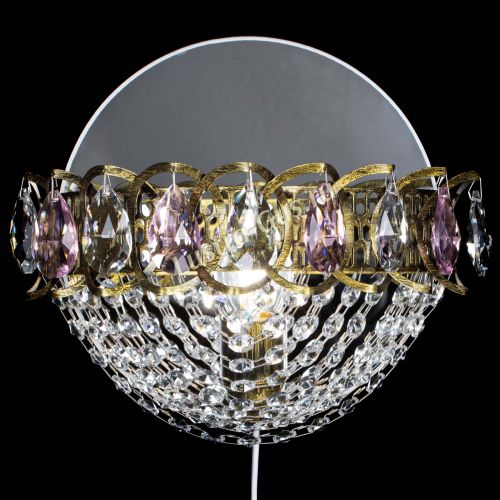 Бра Астра Сетка под бронзу Розовая в Подольске Гусь Хрустальный