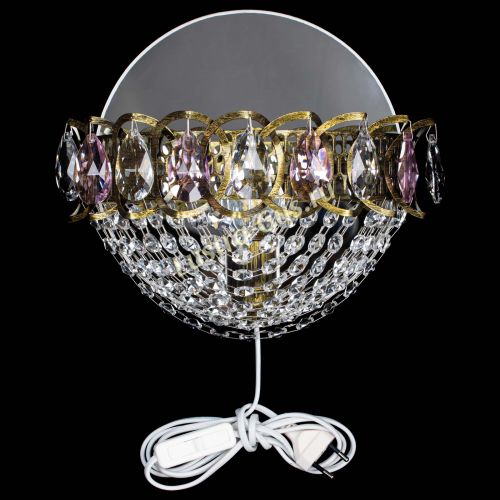 Бра Астра Сетка под бронзу Розовая в Подольске Гусь Хрустальный