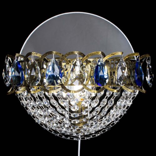 Бра Астра Сетка под бронзу Синяя в Подольске Гусь Хрустальный