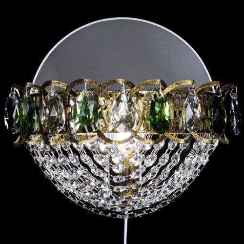 Бра Астра Сетка под бронзу Зеленая в Подольске Гусь Хрустальный