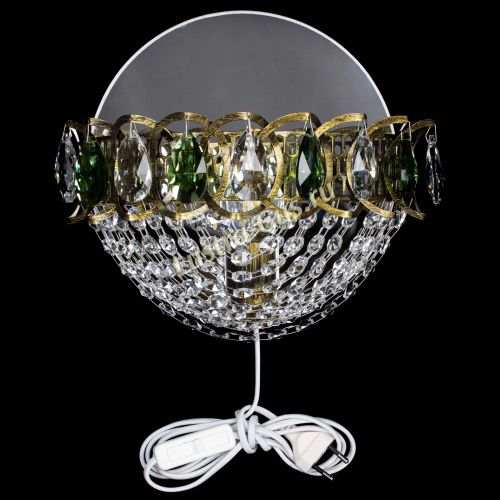 Бра Астра Сетка под бронзу Зеленая в Подольске Гусь Хрустальный