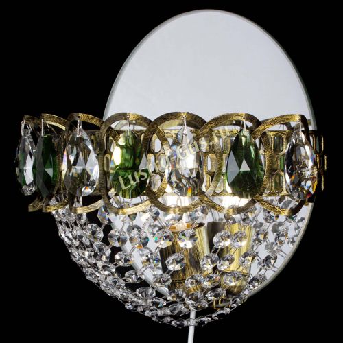 Бра Астра Сетка под бронзу Зеленая в Подольске Гусь Хрустальный