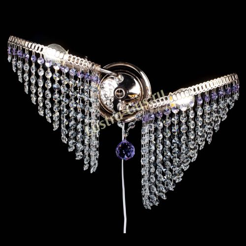 Бра Бутоны №2 фиолетовая в Подольске Гусь Хрустальный