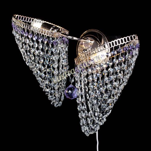 Бра Бутоны №2 фиолетовая в Подольске Гусь Хрустальный
