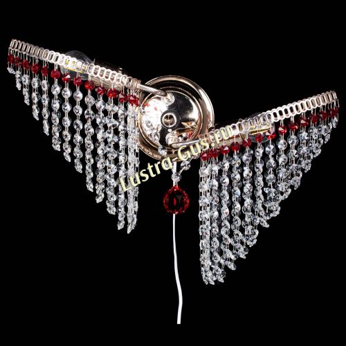 Бра Бутоны №2 красная в Подольске Гусь Хрустальный