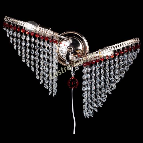 Бра Бутоны №2 красная в Подольске Гусь Хрустальный