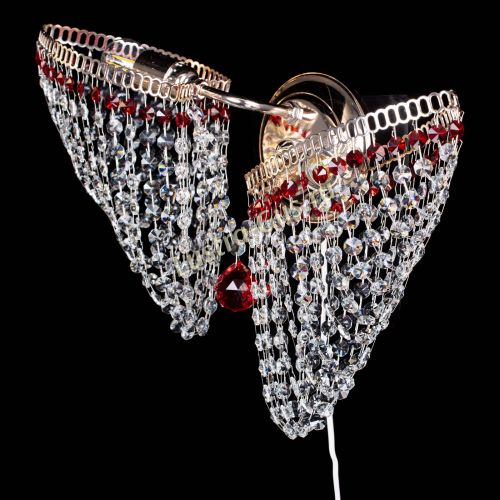 Бра Бутоны №2 красная в Подольске Гусь Хрустальный