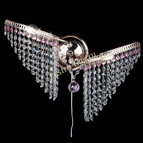 Бра Бутоны №2 розовая в Подольске Гусь Хрустальный