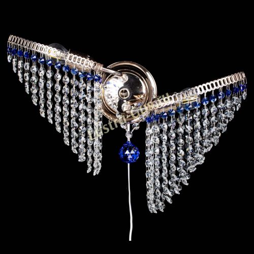 Бра Бутоны №2 синяя в Подольске Гусь Хрустальный