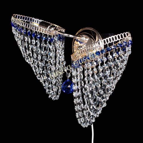 Бра Бутоны №2 синяя в Подольске Гусь Хрустальный