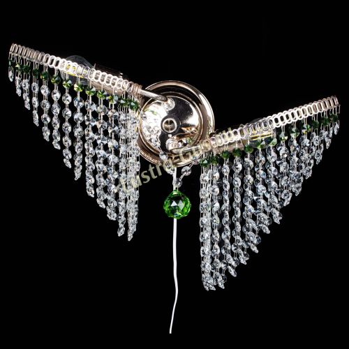 Бра Бутоны №2 зеленая в Подольске Гусь Хрустальный