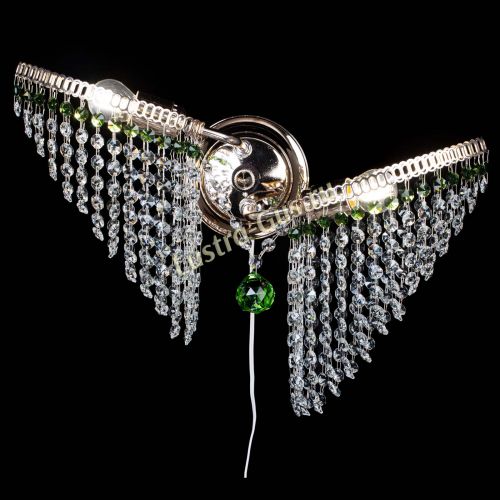 Бра Бутоны №2 зеленая в Подольске Гусь Хрустальный