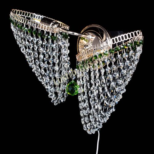 Бра Бутоны №2 зеленая в Подольске Гусь Хрустальный