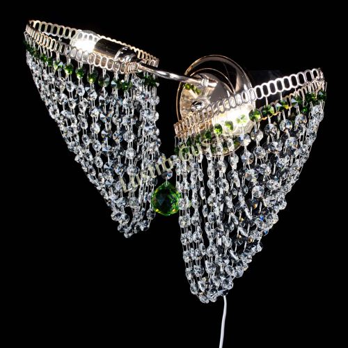 Бра Бутоны №2 зеленая в Подольске Гусь Хрустальный