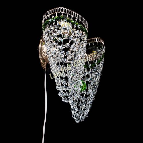 Бра Бутоны №2 зеленая в Подольске Гусь Хрустальный