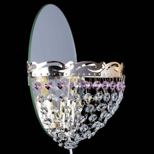 Бра Диана розовая в Подольске Гусь Хрустальный