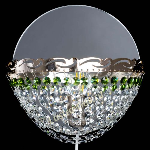 Бра Диана зеленая в Подольске Гусь Хрустальный