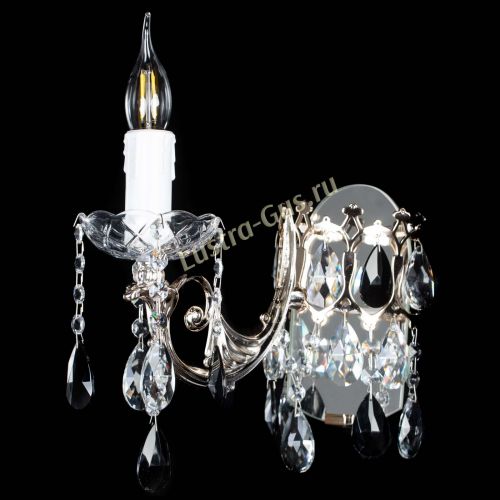 Бра Елизавета №1 мини черная в Подольске Гусь Хрустальный