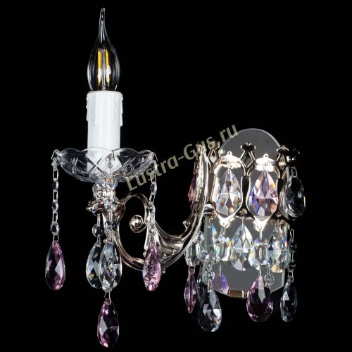 Бра Елизавета №1 мини синяя в Подольске Гусь Хрустальный