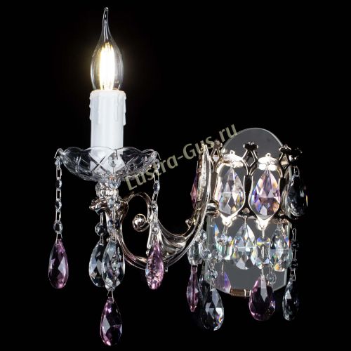 Бра Елизавета №1 мини синяя в Подольске Гусь Хрустальный