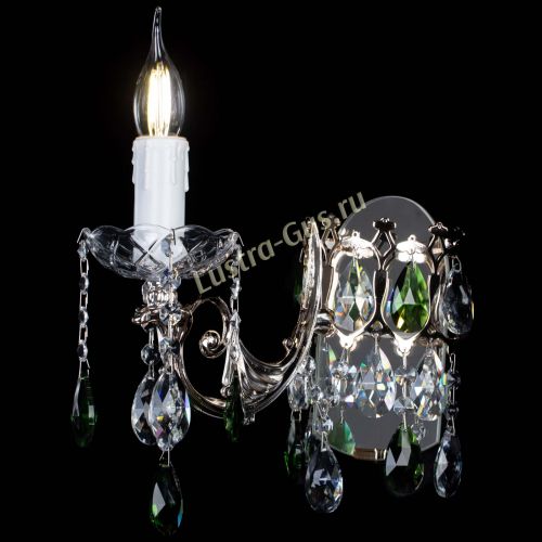 Бра Елизавета №1 мини зеленая в Подольске Гусь Хрустальный