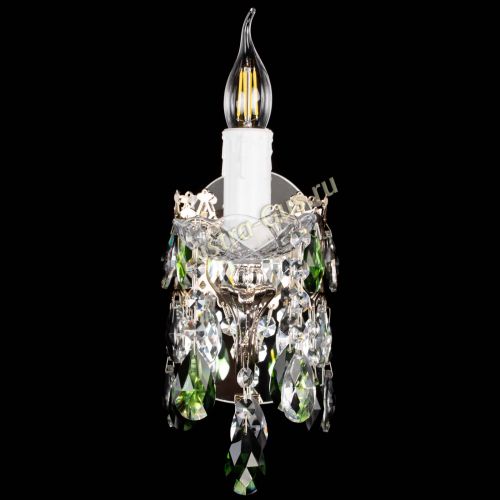 Бра Елизавета №1 мини зеленая в Подольске Гусь Хрустальный