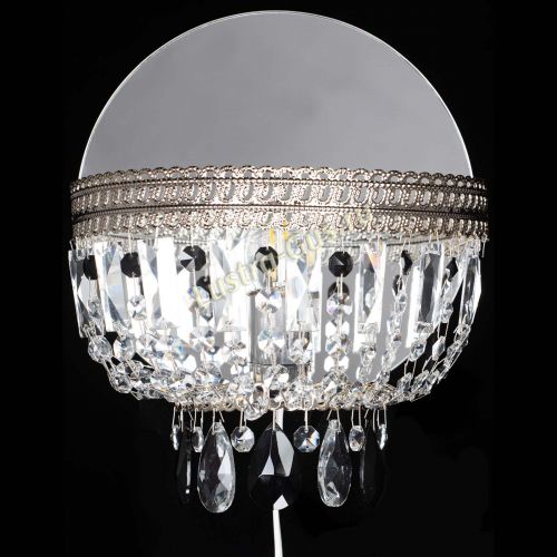 Бра Флоренция журавлик черная в Подольске Гусь Хрустальный